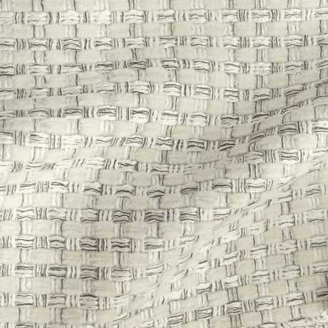 Lydia Linen Blend Fabric - Two-Toned Woven Look, Ivory, Gray, 54" Width (1 Yard)