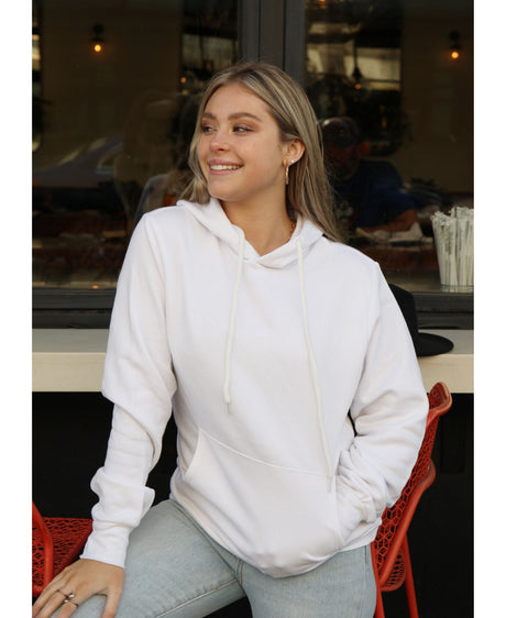 L&B Sub 4202 Pullover Polyester Cotton Fabric - White, Unisex Sponge Fleece, 250 Gsm (1 Piece)