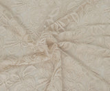 Floral Lace Cream Polyester Fabric