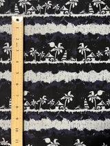 Lagoon Nights Rayon Fabric - Tropical Print, 45" Width (1 Yard)
