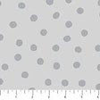 Cotton Print Large Dots Gray Fabric 44/45"