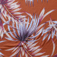Swim Knit Poly Spandex Large Scale Foliage Terra Cotta