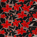 Polyester Fabric Large All Over Plumeria Glitter Print