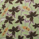 Polyester Fabric Large All Over Plumeria Glitter Print