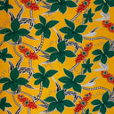 Polyester Fabric Large All Over Plumeria Glitter Print