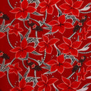 Polyester Fabric Large All Over Plumeria Glitter Print