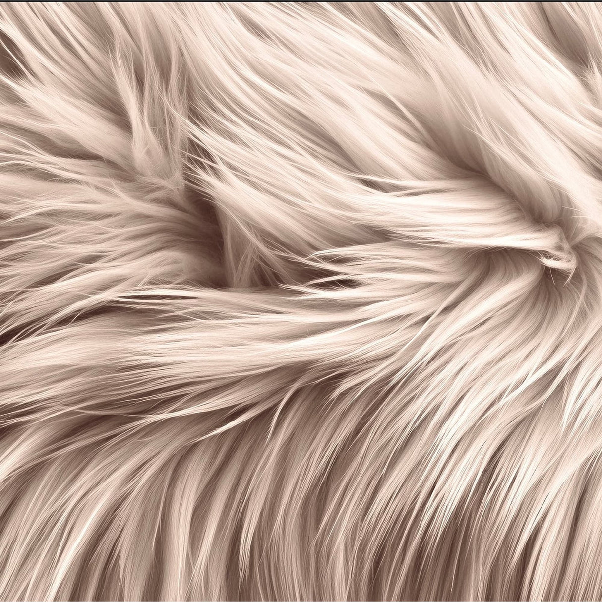 Faux Fur Shaggy Fabric Squares