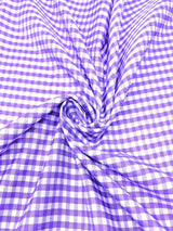 Gingham 1/4" Checkered Poly Cotton Fabric - Checkered Pattern, 57/58" Width (1 Yard)