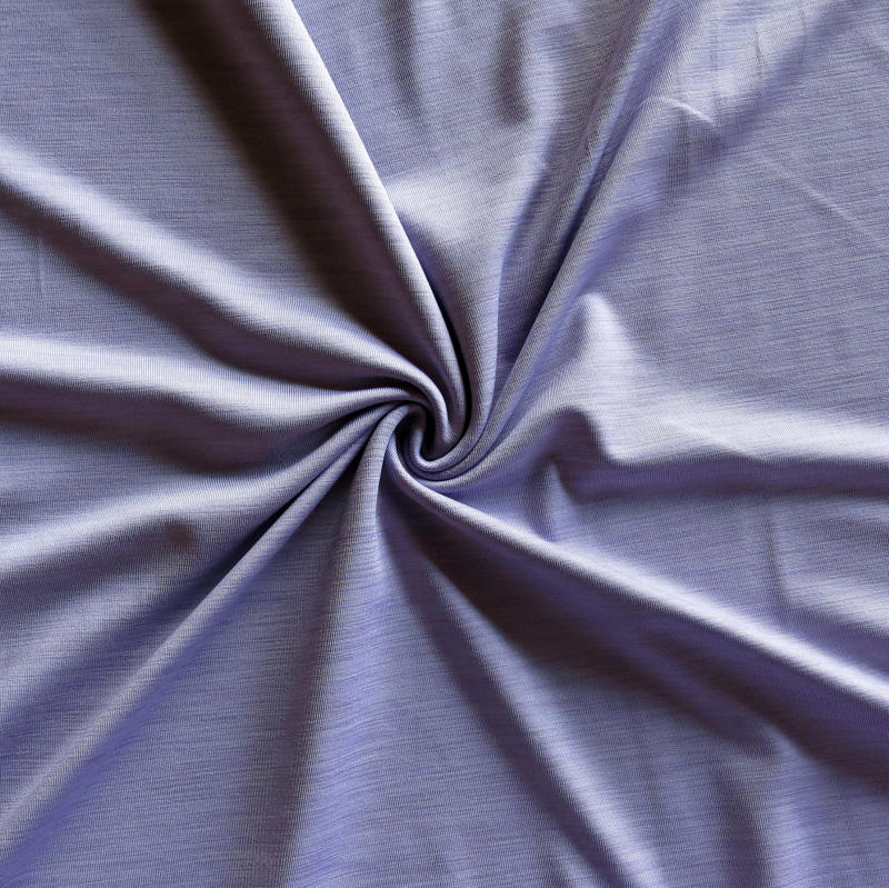 Poly Spandex Jersey Knit Fabric Lavender Dry Flex Marl