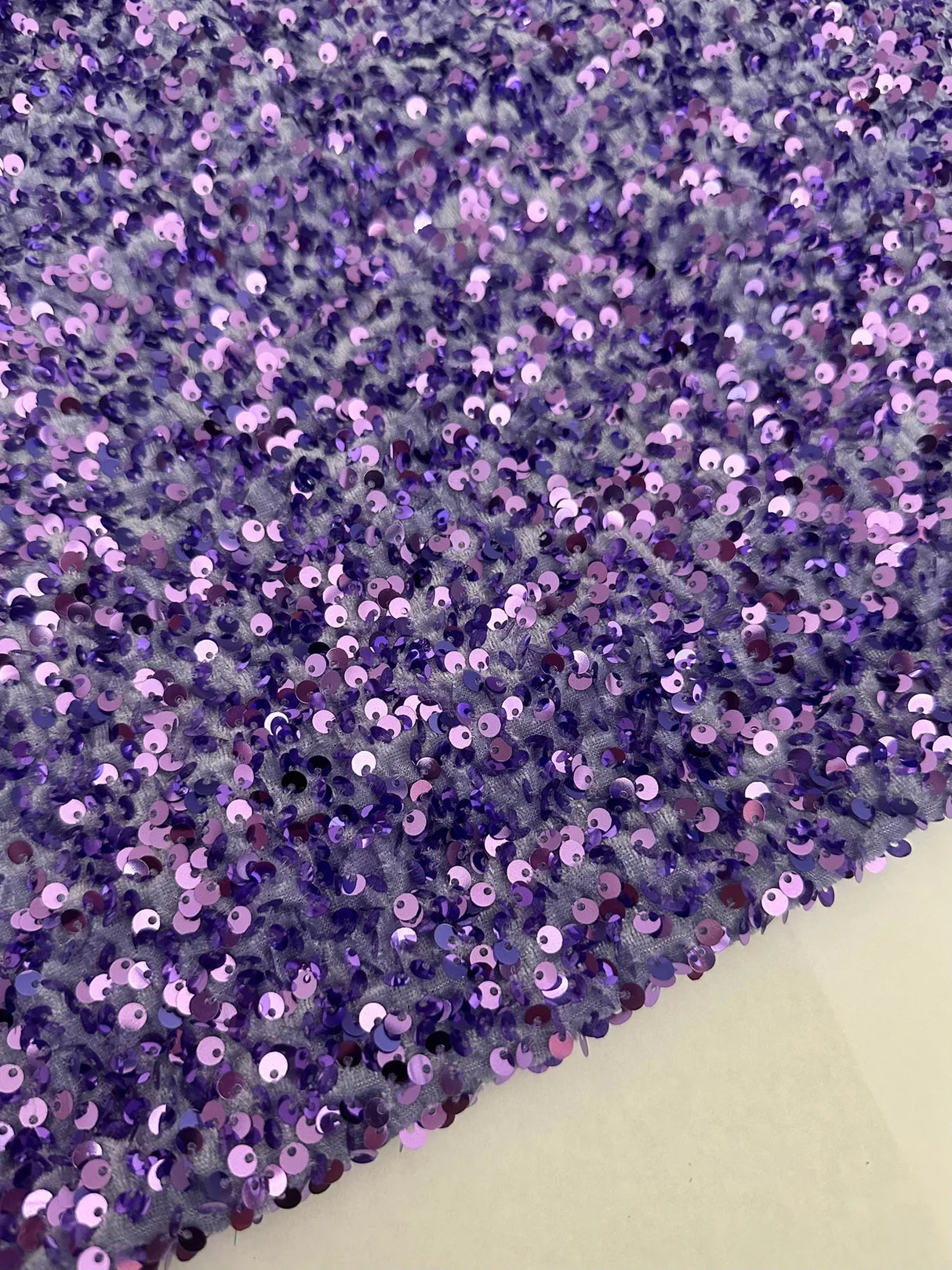Sequin on Velvet Stretch Fabric
