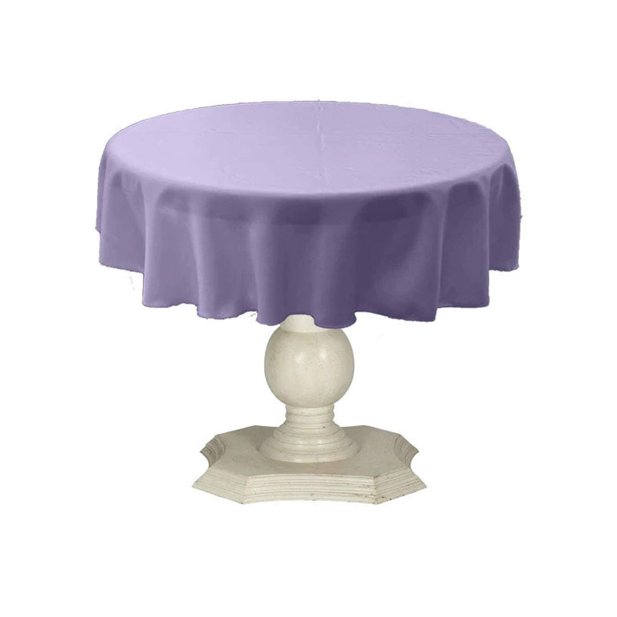 Tablecloth Dull Bridal Satin Fabric - 36" Round, Solid Color (1 Piece)