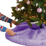 Faux Fur Christmas Tree Skirt 30 Inch