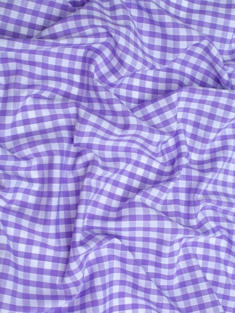 Gingham 1/4" Checkered Poly Cotton Fabric - Checkered Pattern, 57/58" Width (1 Yard)