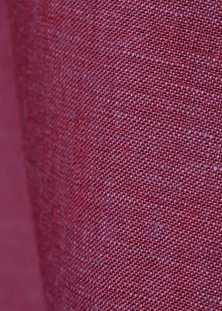 1 Yard Lavender or Red 2 Tone Melange Linen Fabric Lightweight Flat Weave 58 Inches Wide