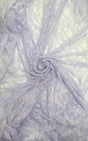 Lavender Stretch Lace Nylon Spandex Fabric - Shimmery Floral Lace, Lavender, 58/60" Width (1 Yard)