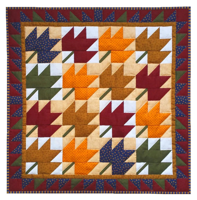 Cotton Quilt Kit Leaves 22 x 22