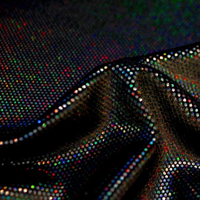 Foiled Stretch Velvet Fabric