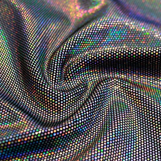 Foiled Stretch Velvet Fabric