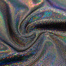 Legacy Foiled Stretch Velvet Fabric - Holographic Foil, 4-Way Stretch, 56" Width (1 Yard)