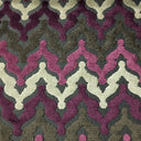 Cut Velvet Upholstery Fabric Presley Chevron Pattern
