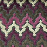 Cut Velvet Upholstery Fabric Presley Chevron Pattern