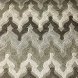 Cut Velvet Upholstery Fabric Presley Chevron Pattern