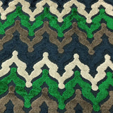 Cut Velvet Upholstery Fabric Presley Chevron Pattern
