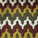 Cut Velvet Upholstery Fabric Presley Chevron Pattern