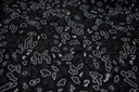 Foil Printed Spandex Leopard Black