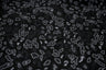 Leo Party Foil Printed Spandex Fabric - Black Leopard Foil Print, 56" Width (1 Yard)
