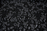 Leo Party Foil Printed Spandex Fabric - Black/Multicolored Leopard Foil Print, 56" Width (1 Yard)