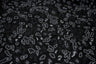 Leo Party Foil Printed Spandex Fabric - Black/Multicolored Leopard Foil Print, 56" Width (1 Yard)