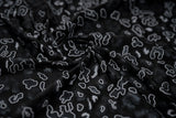 Leo Party Foil Printed Spandex Fabric - Black/Multicolored Leopard Foil Print, 56" Width (1 Yard)