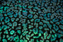 Foil Printed Spandex Leopard Black