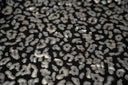 Leo Party Foil Printed Spandex Fabric - Black/Multicolored Leopard Foil Print, 56" Width (1 Yard)