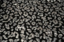 Leo Party Foil Printed Spandex Fabric - Black Leopard Foil Print, 56" Width (1 Yard)