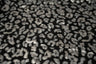 Leo Party Foil Printed Spandex Fabric - Black Leopard Foil Print, 56" Width (1 Yard)
