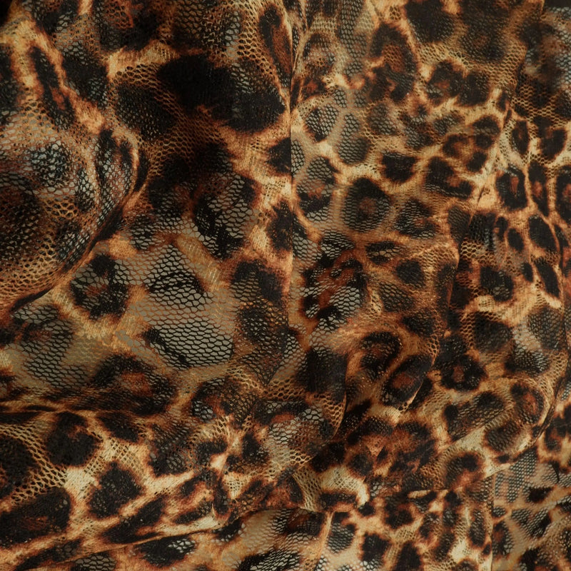 Leopard Lace Digital Print Fabric 56/58" Wide