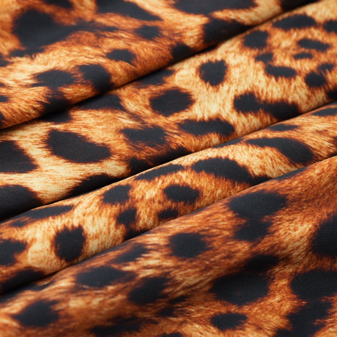 Leopard Printed Spandex Fabric