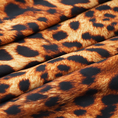 Leopard Printed Spandex Fabric