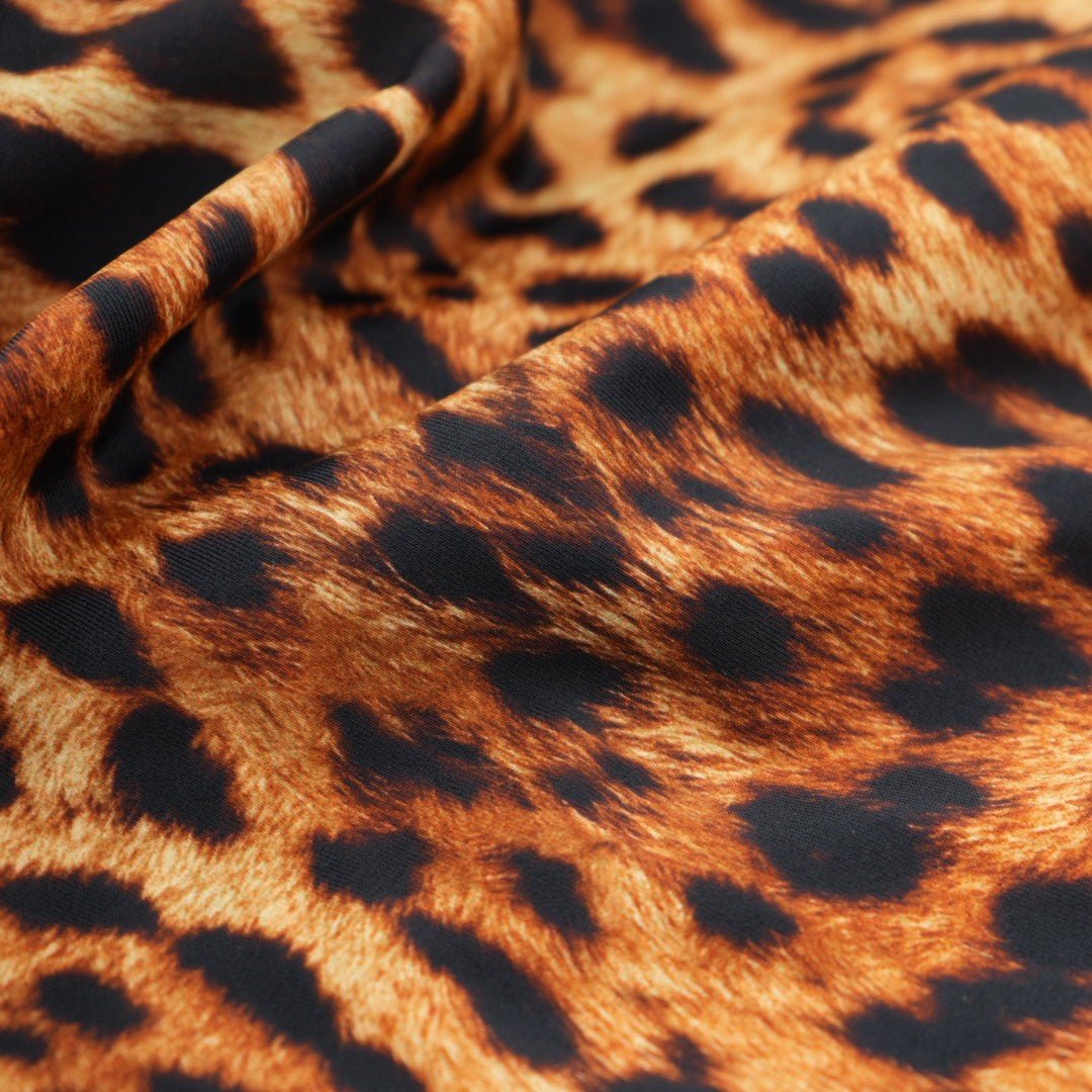 Leopard Printed Spandex Fabric