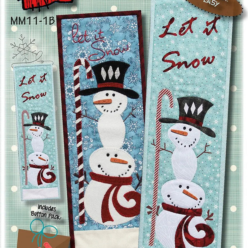 Cotton Applique Kit Let It Snow