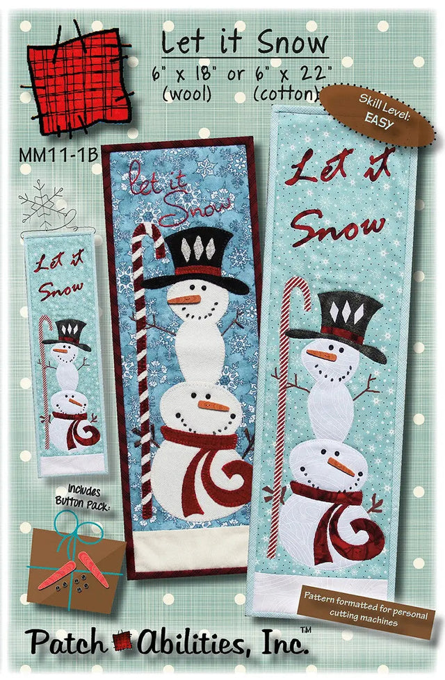 Cotton Applique Kit Let It Snow