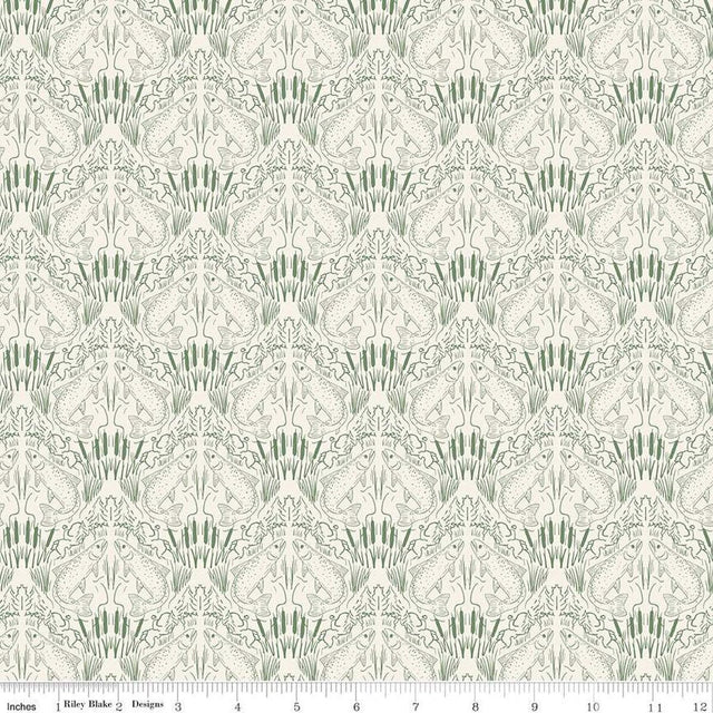 Cotton Fabric Let's Wander First Catch Cream 43/44"