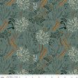 Cotton Fabric Let's Wander Main Teal 43/44"