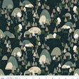 Cotton Print Fabric Let's Wander Mountain Music Navy 43/44"