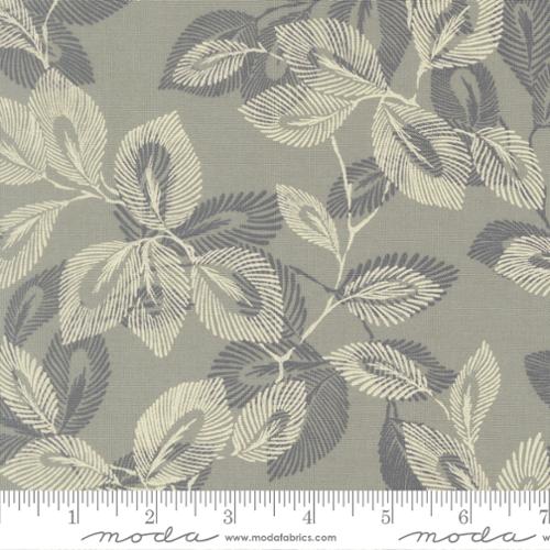 Cotton Print Light Blue Arabesque Palm Sky Fabric