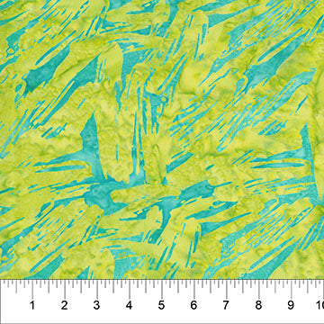 Cotton Fabric Light Green Brushstroke Celebration 44/45"