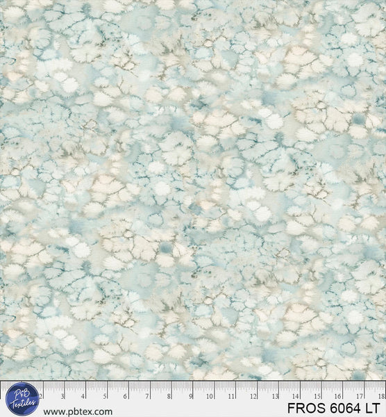 Cotton Print Light Teal Aqua Frost 44/45 Fabric