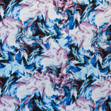 Stretch Boardshort Fabric Light Arty Swirl Print UPF 50+